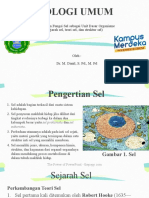 Ppt. Struktur Dan Fungsi Sel (Sejarah, Teori, Dan Struktur Sel)