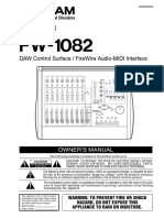 Tascam Fw1082 Manual