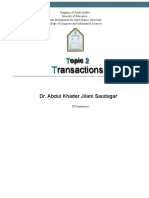 Topic 2 - Transactions