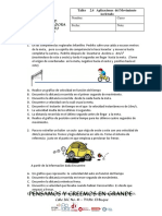 Taller 2.4 Aplicaciones de Movimeinto Acelerado.