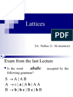 Lattices: Dr. Safaa O. Al-Mamory