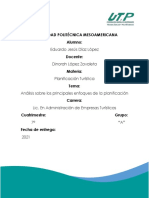 Análisis Sobre Los Principales Enfoques de La Planificación