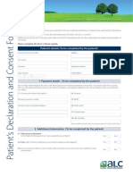 Patient's Details (To Be Completed by The Patient) : This Form Allows Us To