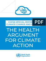 The Health Argument For Climate Action: Cop26 Special Report On Climate Change and Health