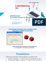 Membangkitkan Variabel Acak Kontinu