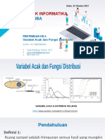 Variabel Acak dan Fungsi Distribusi