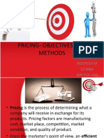 Pricing Objectives and Methods