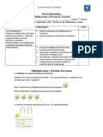 Guía de Multiplicación y División de Fracciones