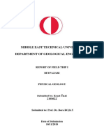 Middle East Technical University Department of Geological Engineering