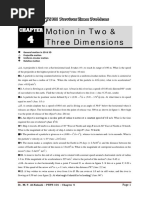 Motion in Two & Three Dimensions: PHYS 101 Previous Exam Problems