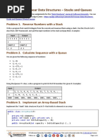 Linear Data Structures Stacks and Queues Exercises