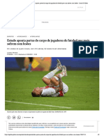 Estudo Aponta Partes Do Corpo de Jogadores de Futebol Que Mais Sofrem Com Lesões - Jornal O Globo