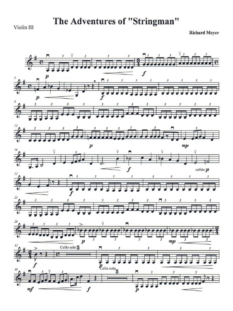 Violin 3 String Stringman 1718 | PDF