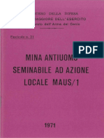 Mina Antiuomo Seminabile Ad Azione Locale MAUS-1 (3643) 1971