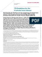 2021 ESC/EACTS Guidelines For The Management of Valvular Heart Disease