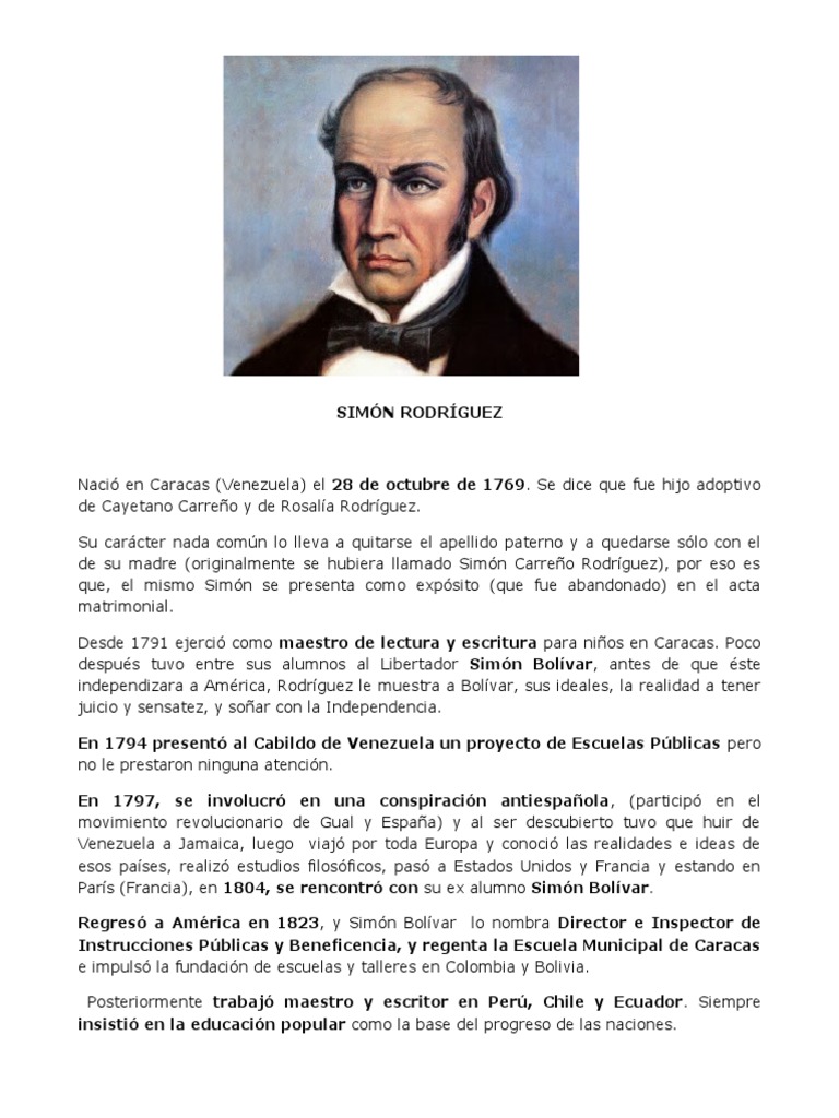 Simon Rodriguez | PDF | America latina | América del Sur
