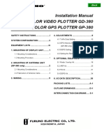 Installation Manual for Color Video Plotter GD-380 and Color GPS Plotter GP-380