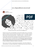 Relacionamentos e Dependência Emocional