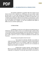 Les étapes de la prédication