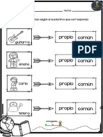 Fichas para Repasar Nombre Propio o Común