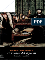 La Europa Del Siglo XVI. Expansión y Conflicto.- Mackenney, R. (1996)