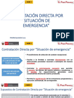 15. La Regularización de Las Contrataciones Directas Por Situacion de Emergencia