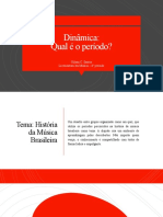 História da Música Brasileira em Quiz Dinâmico