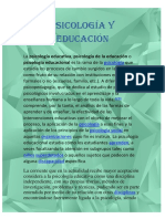 Psicología y Educación