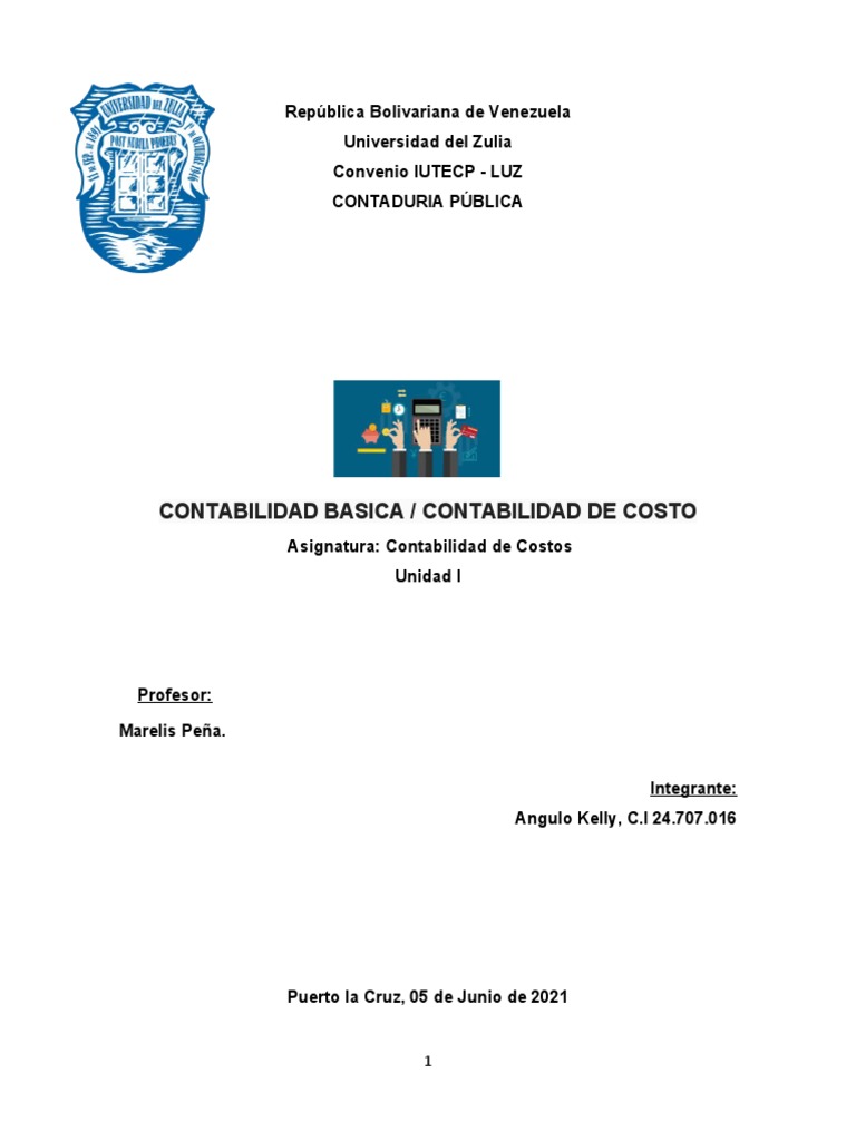 Contabilidad de Costos y Cuentas | PDF | Contabilidad | Estado financiero