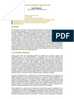 Economía Regional y Desarrollo Rural