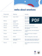 Phrasal verbs about emotions