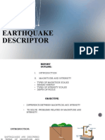 Earthquake Descriptor