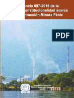 Sentencia 697-2019 CC Acerca de La Extracción Minera Fénix ESPAÑOL 081121
