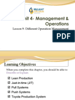 Lesson 9-Different Op - Management Approaches