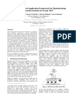 A Component-Based Application Framework For Manufacturing