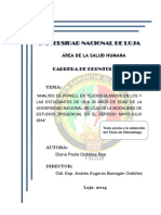 Análisis de Powell en Tejidos Blandos en Los y Las Estudiantes de 18 a 30 Años de Edad de La Universidad Nacional de Loja