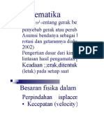 Kinematika Gerak