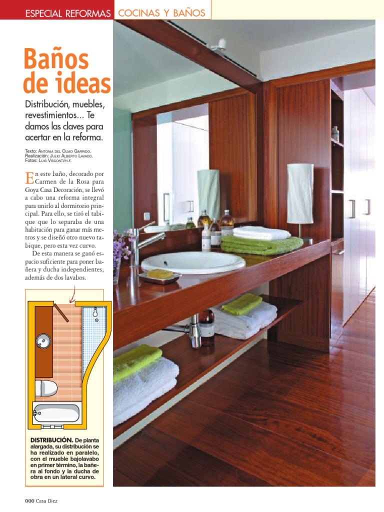 Reformas y Distribución de Baños | PDF | Ducha | Lavabo