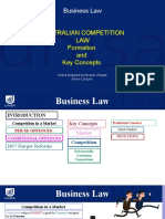 8A - LAWS 1018 - CCA - Formation and Key Concepts of Competition Law