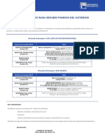 Formularios INSTRUCCIONES PARA RECIBIR FONDOS DEL EXTERIOR - Español