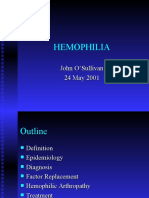 Hemophilia: John O'Sullivan 24 May 2001