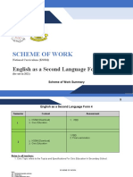 Scheme of Work: English As A Second Language Form 5