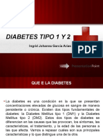 Diabetes Tipo 1 y 2 Ingrid Garcia