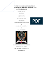 A Correlative Study On Biomethane Production by Anaerobic Co-Digestion of Corn Leaves, Municipal Solid Waste and Legumes