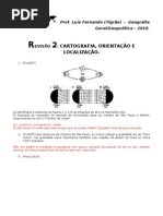 cartografia exercicios