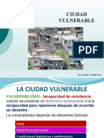 Psicologia Ambiental. Ciudad Vulnerable