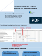 JCDISI Workshop - Prep of Tender Docs and Contracts For Prof Services and Building Contractors by SR Anderson Leung