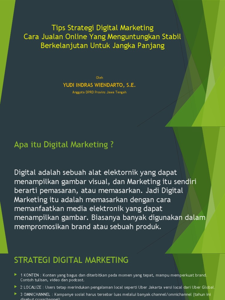 Tips Strategi Digital Marketing Efektif | PDF