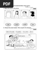 Soalan ENGLISH BI Bahasa Inggeris Tahun 2 Paper 2