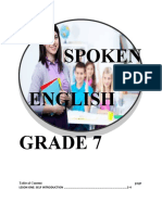 Spoken English For Grade 7